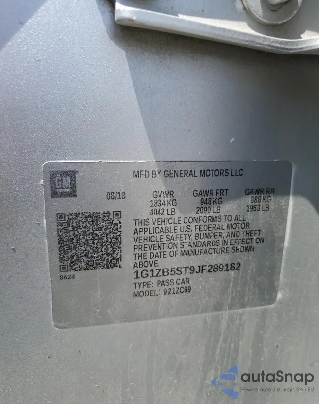 1G1ZB5ST9JF289182: 58323995