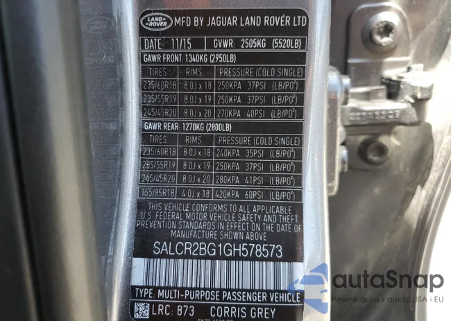 SALCR2BG1GH578573: 57299355