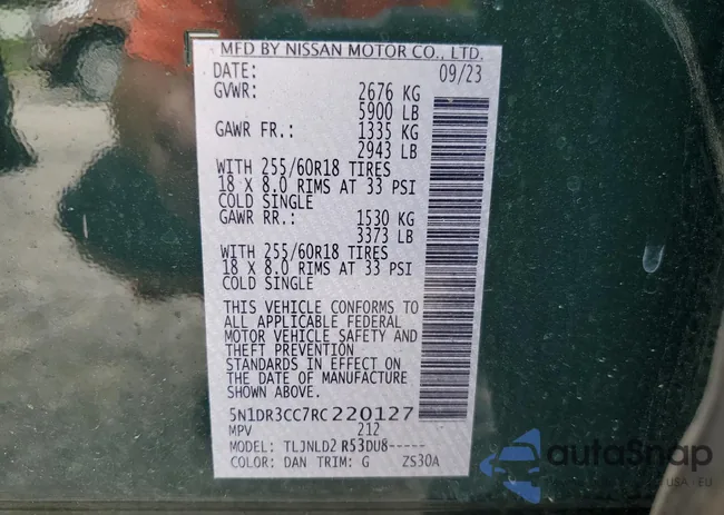 5N1DR3CC7RC220127: 56792655