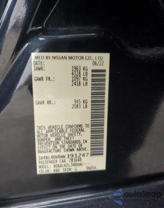 1N4BL4DV6NN391247: 57378825