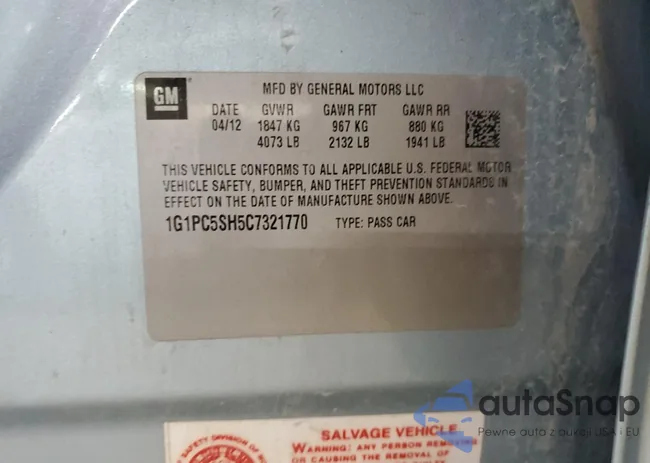 1G1PC5SH5C7321770: 57754985