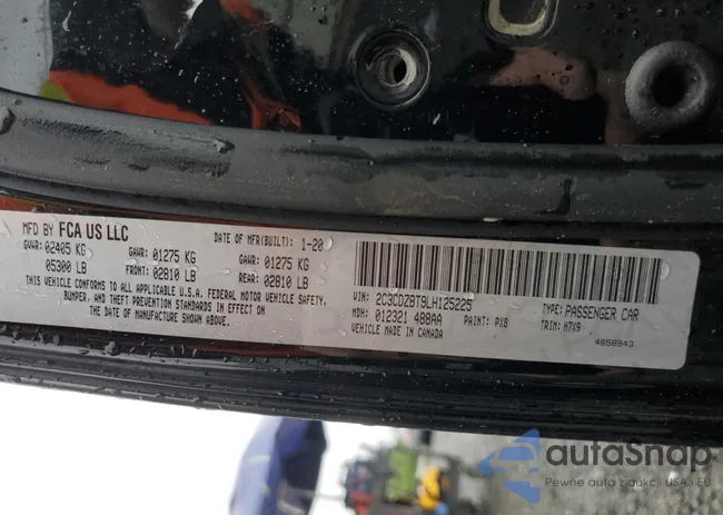 2C3CDZBT9LH125225: 55291835