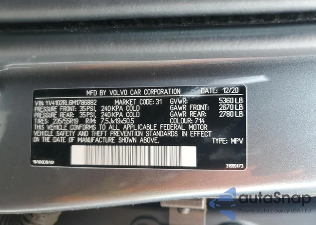 YV4102RL6M1786882: 58412265