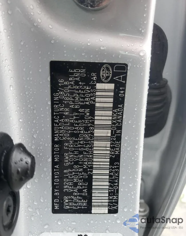 2T1BURHE5GC738717: 58620375