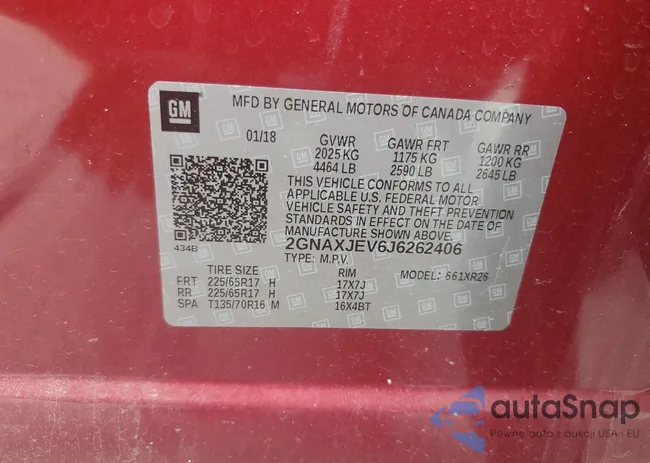 2GNAXJEV6J6262406: 58699315