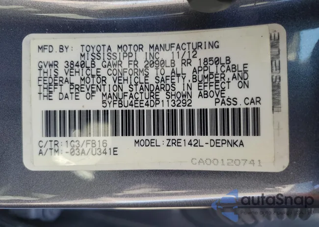 5YFBU4EE4DP113292: 57257705