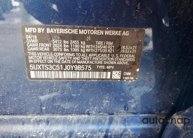 5UXTS3C51J0Y98575: 58449655