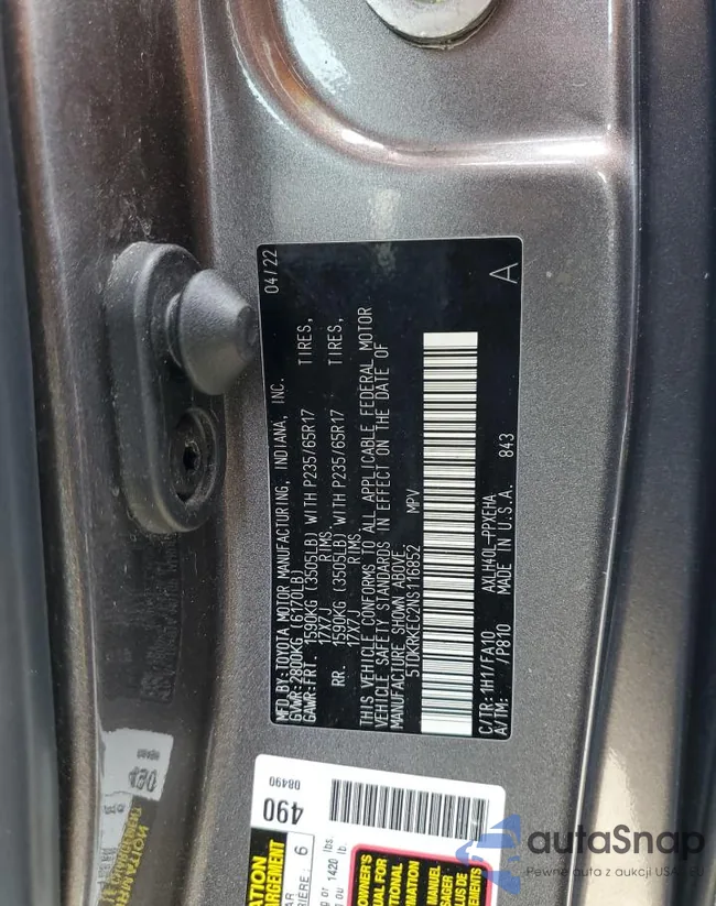 5TDKRKEC2NS116852: 55249365