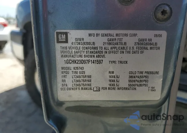 1GCHK23D97F141597: 57160635