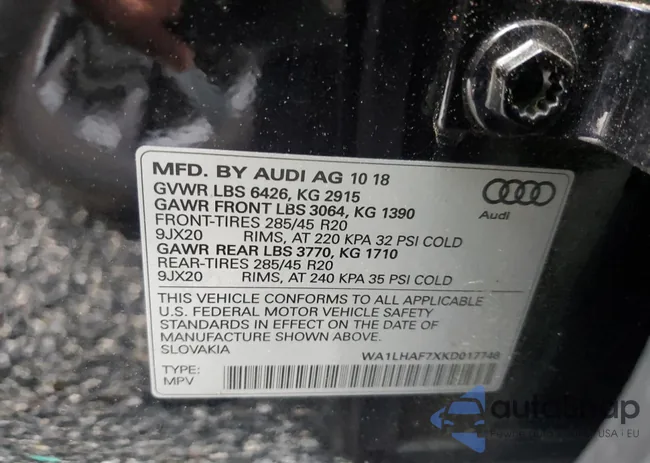 WA1LHAF7XKD017748: 57106335