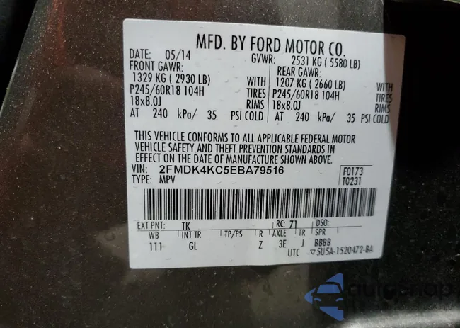 2FMDK4KC5EBA79516: 56586655