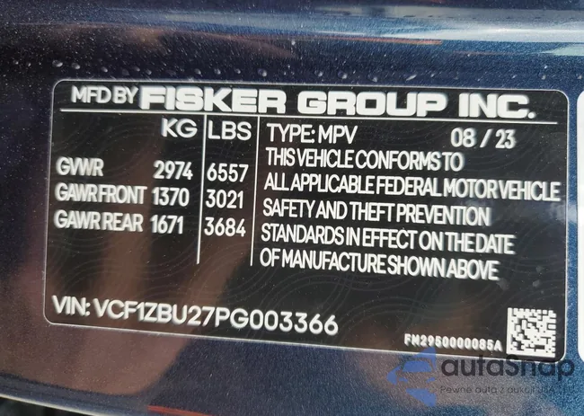 VCF1ZBU27PG003366: 55397045