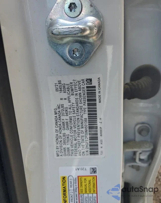 2HGFE2F59NH501368: 58260425