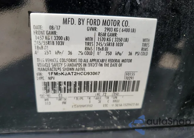 1FM5K8AT2HGD93067: 58985415