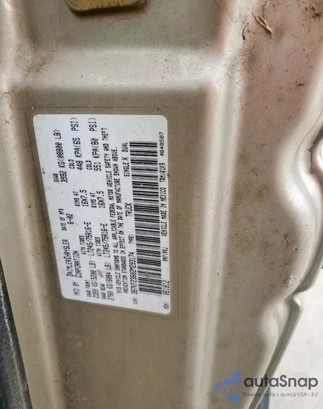 3B7KF23602M293174: 58604145