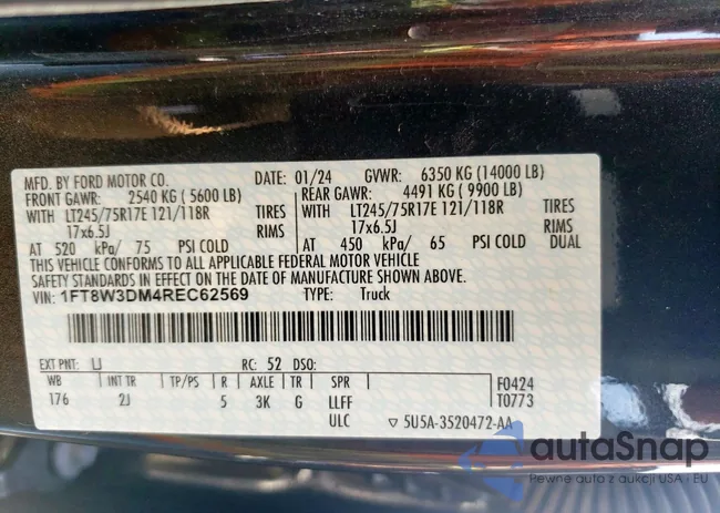 1FT8W3DM4REC62569: 58057795