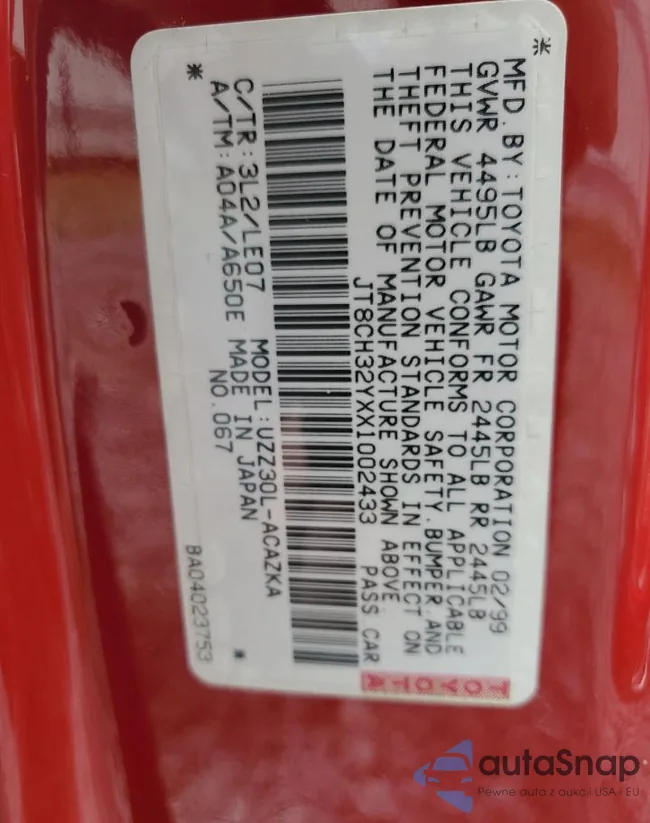 JT8CH32YXX1002433: 59439214