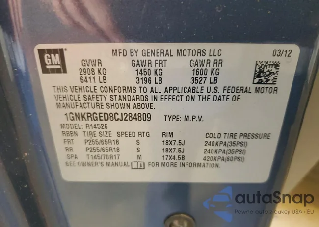 1GNKRGED8CJ284809: 56346724