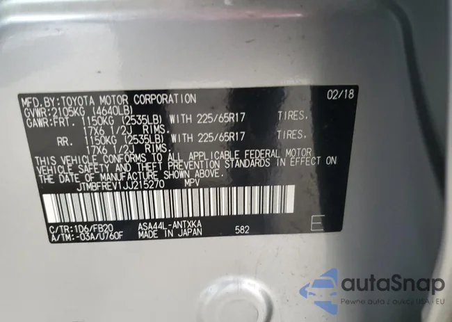 JTMBFREV1JJ215270: 59968175