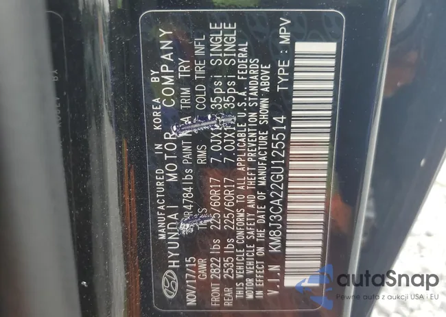 KM8J3CA22GU125514: 60058845