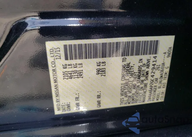 1N4AA6AP2GC429414: 60071805