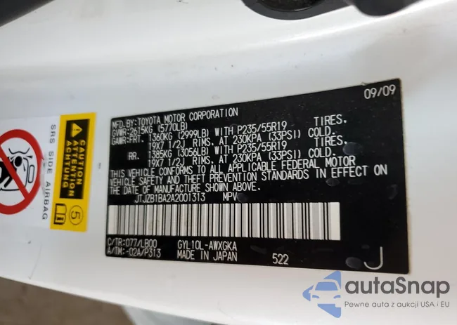 JTJZB1BA2A2001313: 63064675