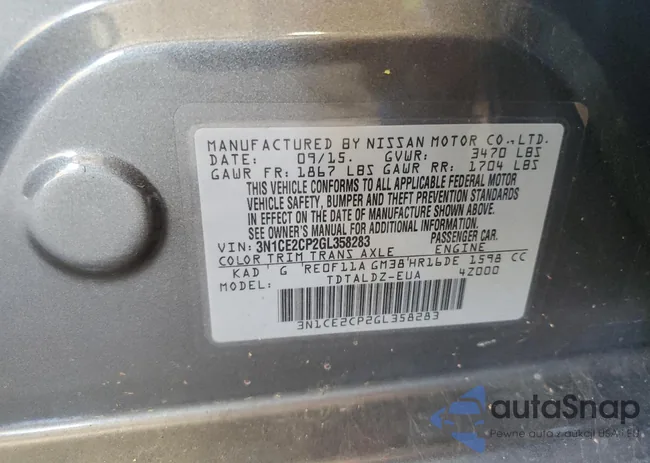 3N1CE2CP2GL358283: 62463355