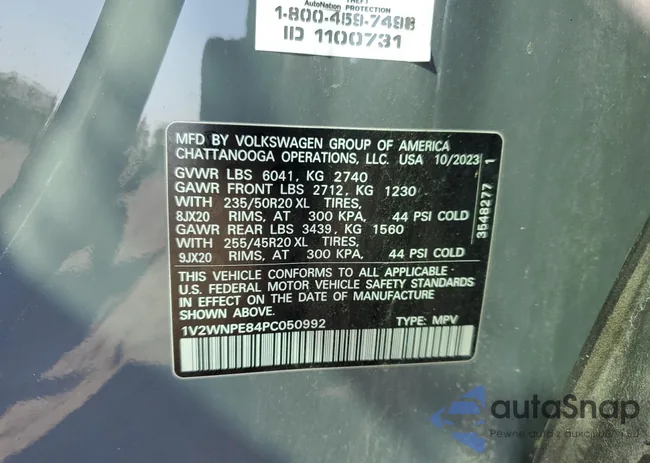 1V2WNPE84PC050992: 61863685