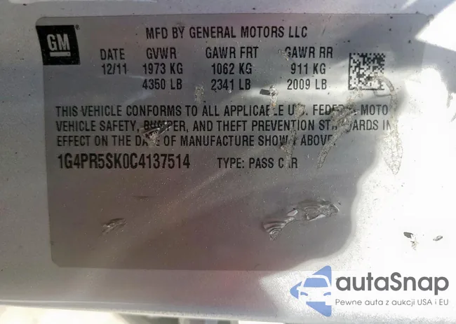 1G4PR5SK0C4137514: 60557365