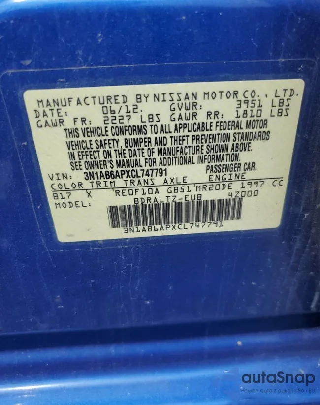 3N1AB6APXCL747791: 60900325