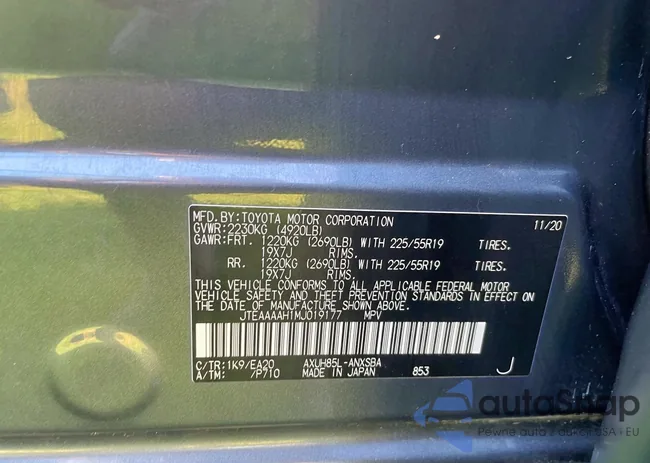 JTEAAAAH1MJ019177: 61695425