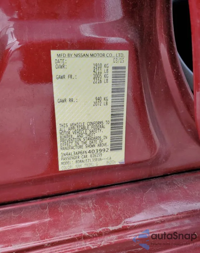 1N4AL3AP6FN403992: 60786225