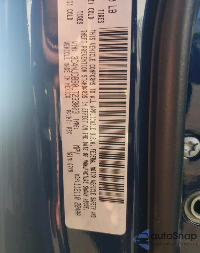 3C4NJDBB0JT233003: 59274065