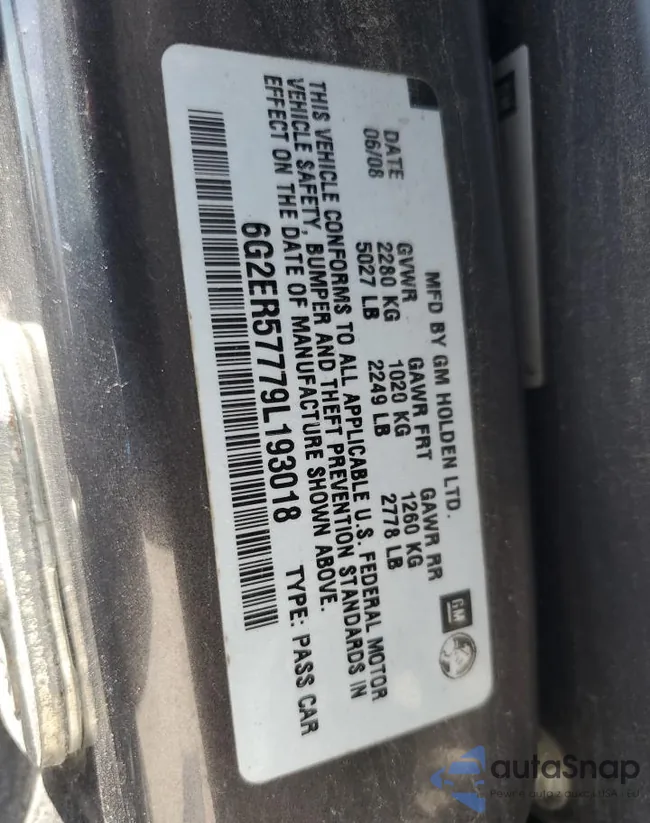 6G2ER57779L193018: 61873215