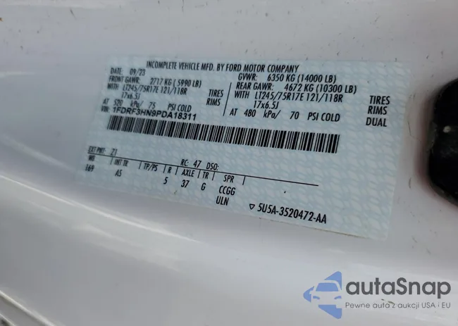 1FDRF3HN9PDA18311: 62664645