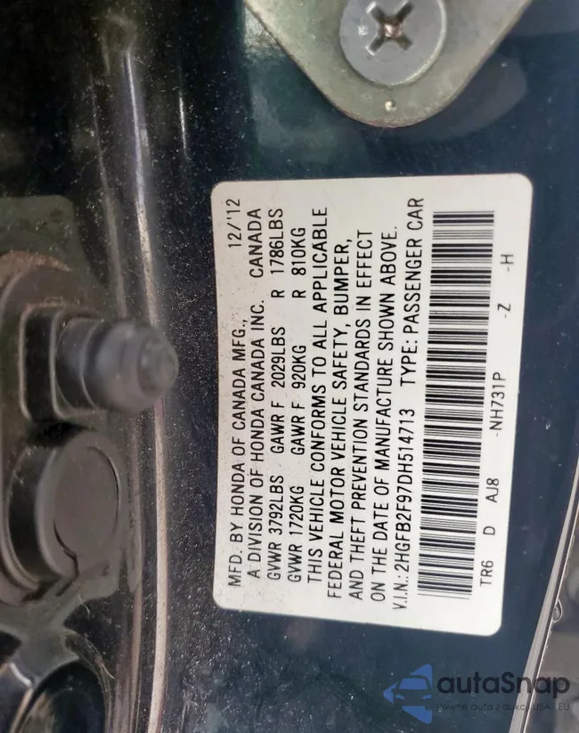 2HGFB2F97DH514713: 60352075