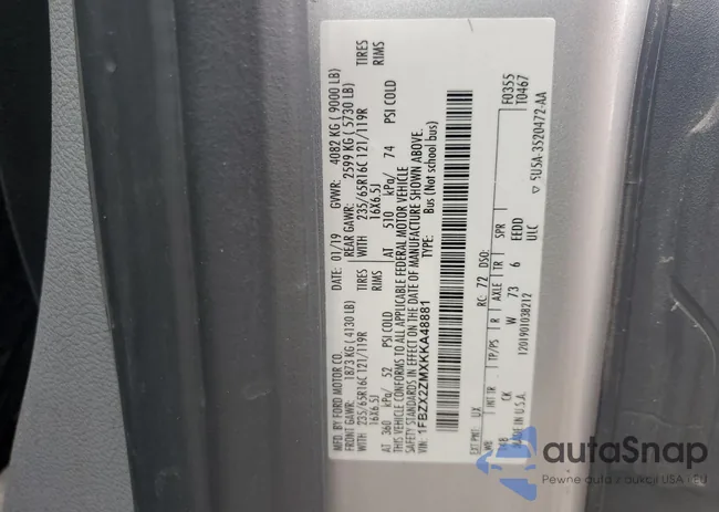 1FBZX2ZMXKKA48881: 63025685