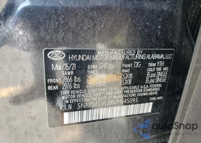 5NMS6DAJ8MH345093: 62199335