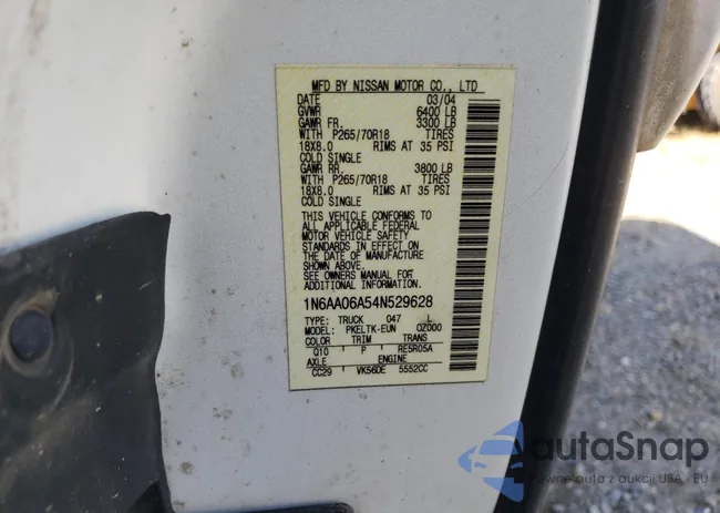 1N6AA06A54N529628: 61020005