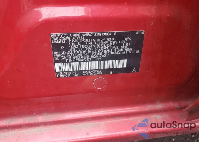 2T3BF4DVXAW073653: 61098505