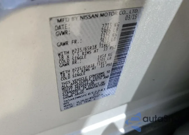 5N1AR2MN5FC652241: 61273985