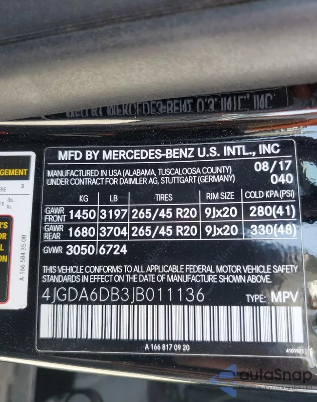 4JGDA6DB3JB011136: 57365015