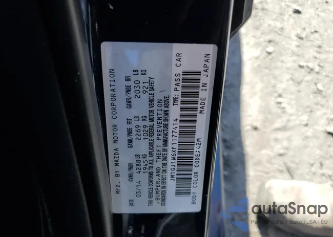 JM1GJ1W6XF1177414: 60312905