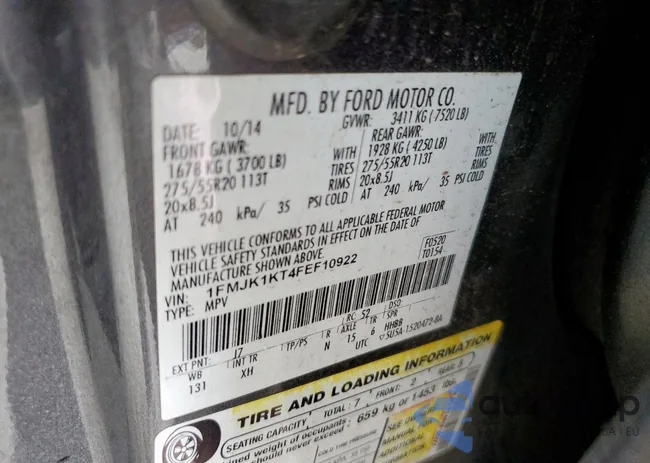 1FMJK1KT4FEF10922: 62670145