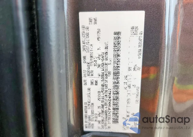 1FTEX1CP3HKD40422: 60969915