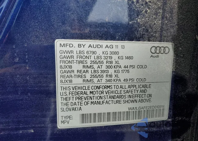 WA1LGAFE2ED010914: 59791355