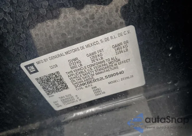 3GNKBERS2LS590940: 59411645