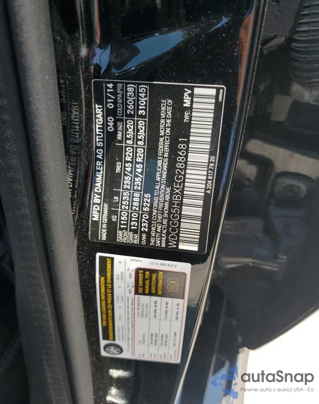 WDCGG5HBXEG288681: 57504685