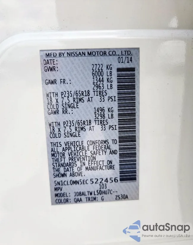 5N1CL0MN5EC522456: 61867985