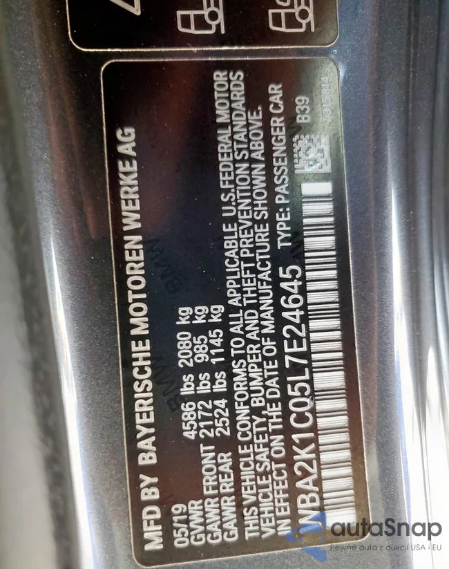 WBA2K1C05L7E24645: 59168235